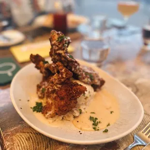 Southern Fried Chicken with Mashed Potatoes