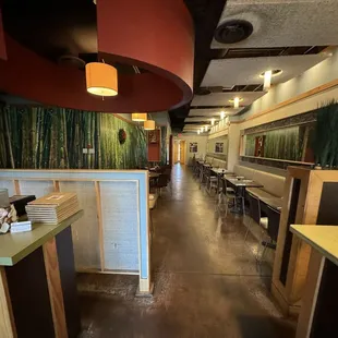 sushi and sashimi, interior