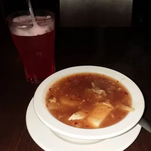 Hot And Sour Soup ($2.39)  And A Mai Tai ($5.50).  Talk about great value.
