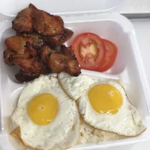 All day breakfast. Tocilog or Tapsilog and Yes, it will fill you up!