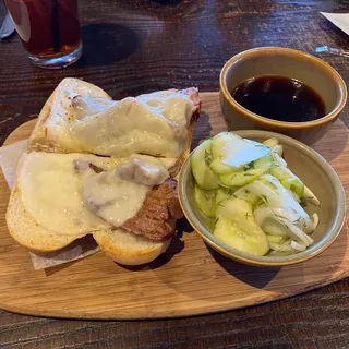 Smoked Beef Brisket Dip Sandwich