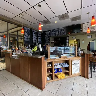 a view of the counter