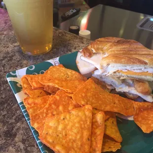 Turkey and Cheddar Cheese Stuff Croissant