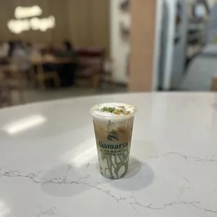 Iced iknafih latte