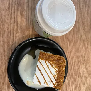 Mufawaar and biscoff milk cake