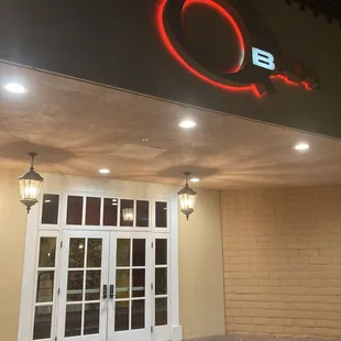 outside