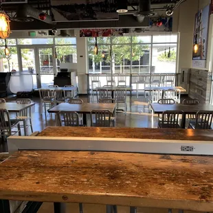 a view of the dining area