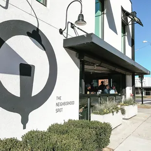 outside