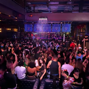 a large group of people at a party