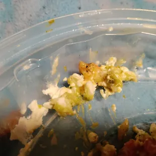 Curdled milk sour cream. Ugh.