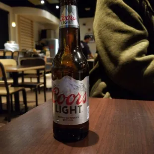 A bit of cerveza to wash down the burrito and tacos.