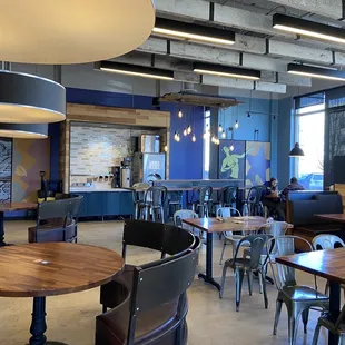 the interior of a restaurant