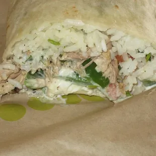 Qdoba - burrito exposed