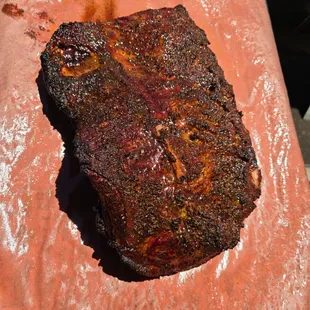 Brisket ready for the wrap