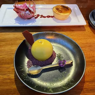 mango bomb / ginger creme brûlée