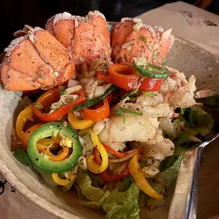 Salt and pepper lobster