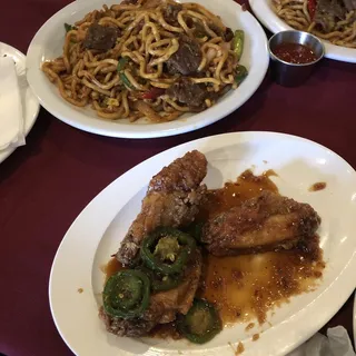 Spicy Garlic Honey Wings