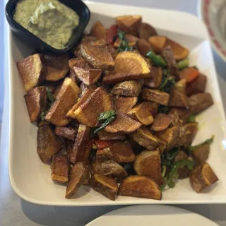 Basil Garlic Potato Bites