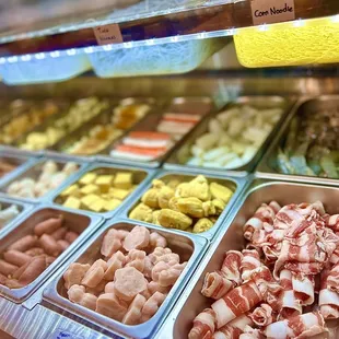 a variety of hot pots
