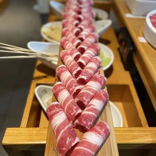 Sliced beef