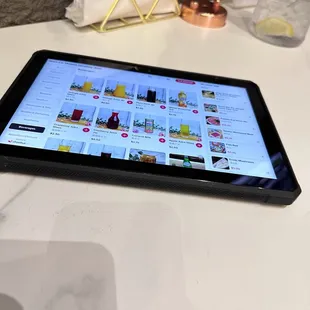 Tablet to order food