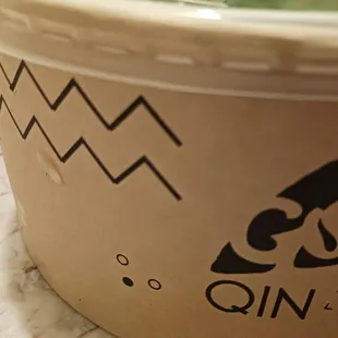 To-go container for noodles