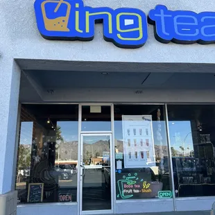 the front of the store