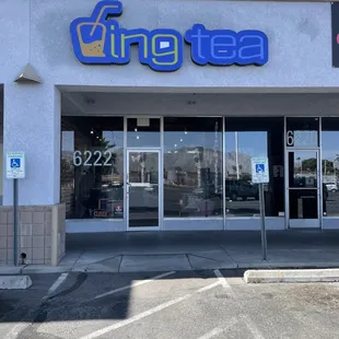 the front of the store
