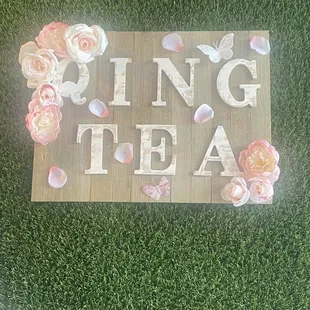 Sign inside place