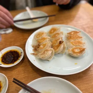 Fried pork and cabbage dumpling