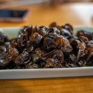 Wood ear mushroom salad