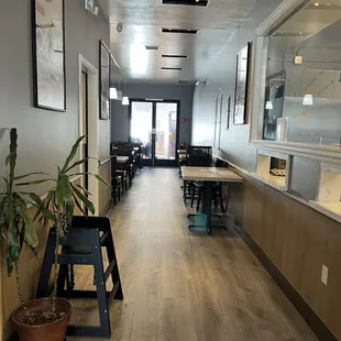 Eating area and patio outside