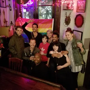 a group of people posing for a picture