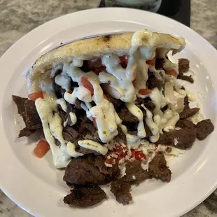 Grilled Beef Arepa