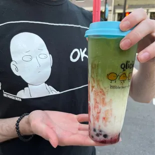 Strawberry Matcha Latte