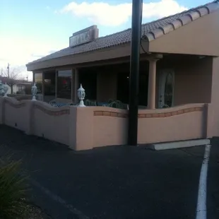 outside