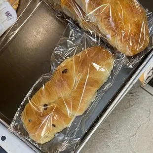  variety of pastries wrapped in plastic