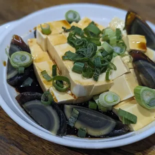Tofu w/preserved eggs