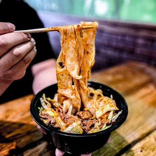 Hand pulled noodles