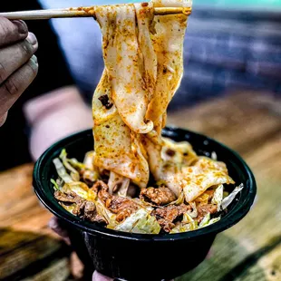 Hand pulled noodles