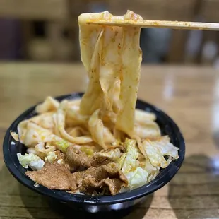 Hot Spicy Oil Pulled Noodle..