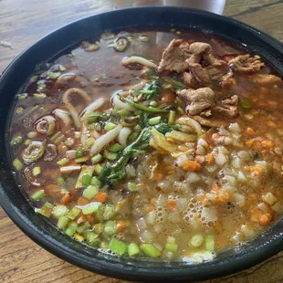 Spicy Pork Noodle Soup