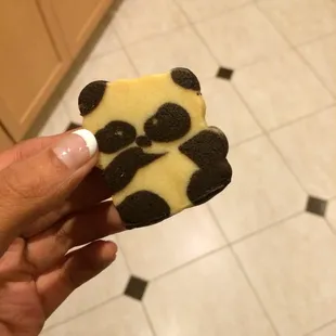 Cute panda cookies