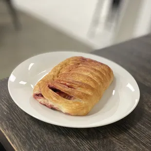 Strawberry and Cream Cheese Croissant was meh.