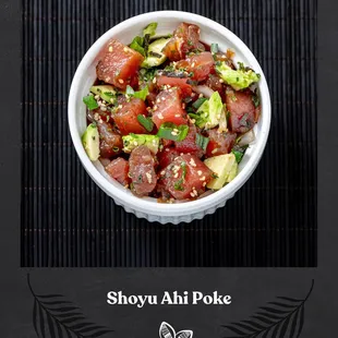 Shoyu Ahi Tuna served with Avocado