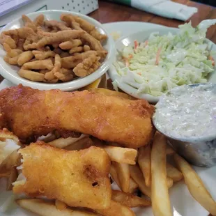 Fish and clam dinner