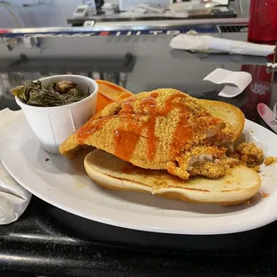 a plate of food on a counter