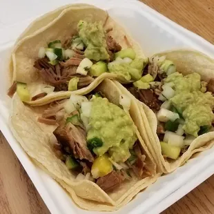 3 Carnitas tacos, Chef Special ($13)