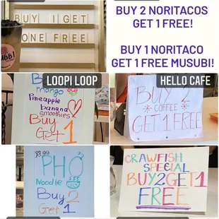 Current promotions this weekend for soft opening (not sure how long the promotions will be but grand opening will be Sept 12)