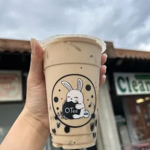 Bobalicious milk tea - comes w/ regular &amp; crystal boba!